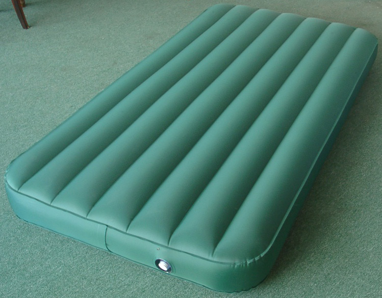 single Nylon Coated PVC air bed