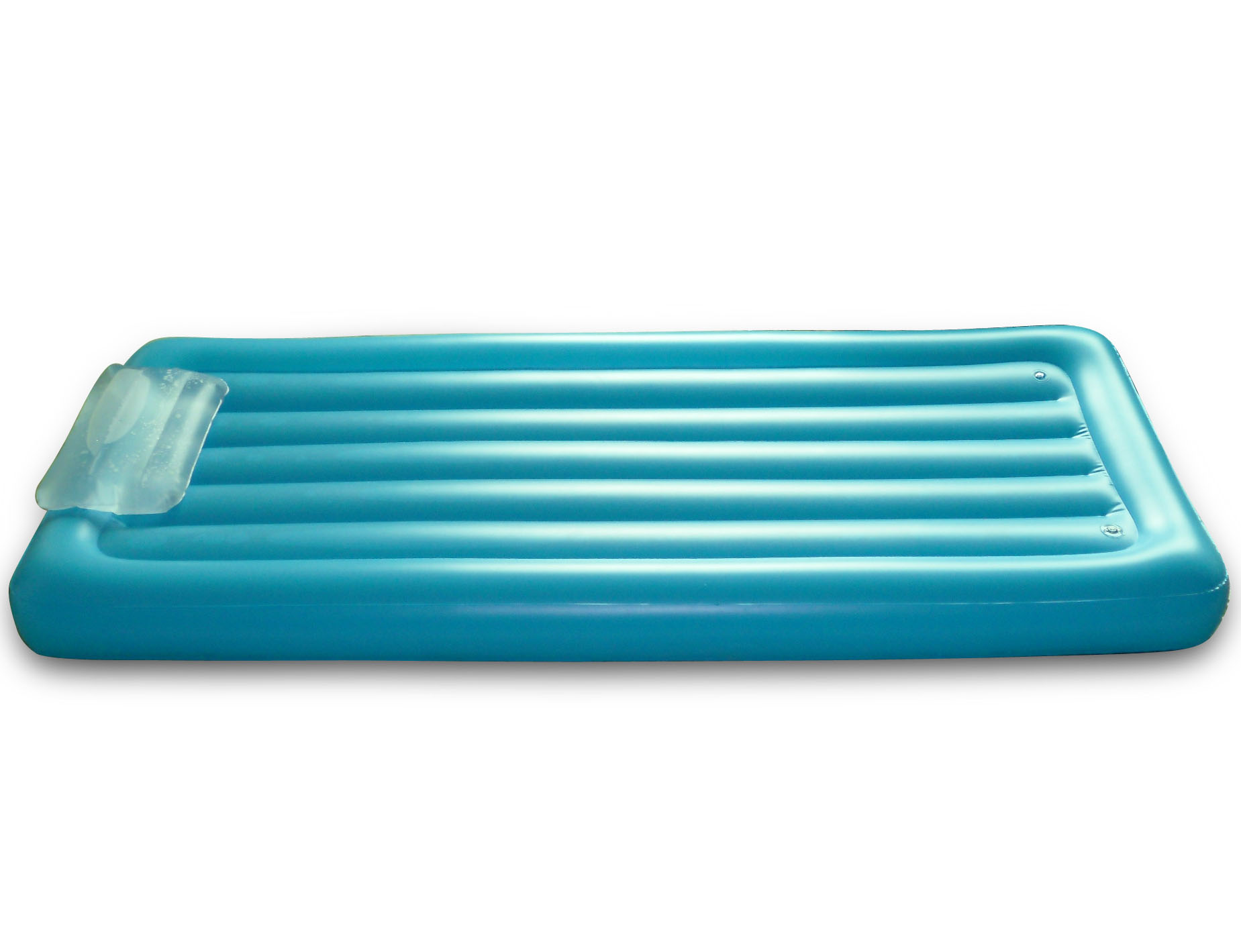 double flock air bed with build-in pump