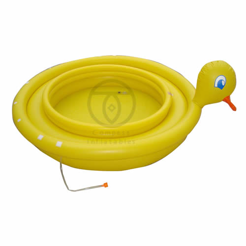 duck pool with sprinkler