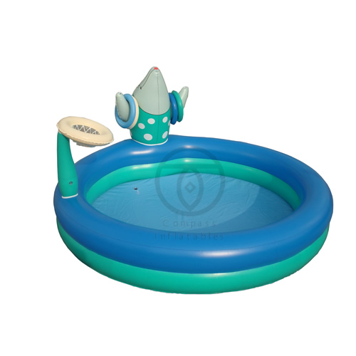 game pool with sprinkler