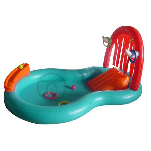 game pool with sprinkler